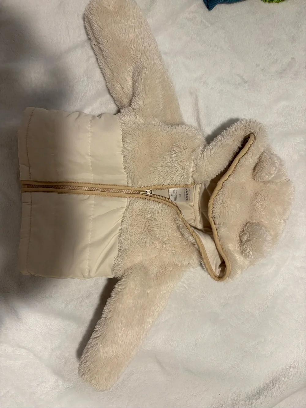 Carter's Cream Faux Fur Baby Jacket